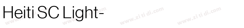 Heiti SC Light字体转换